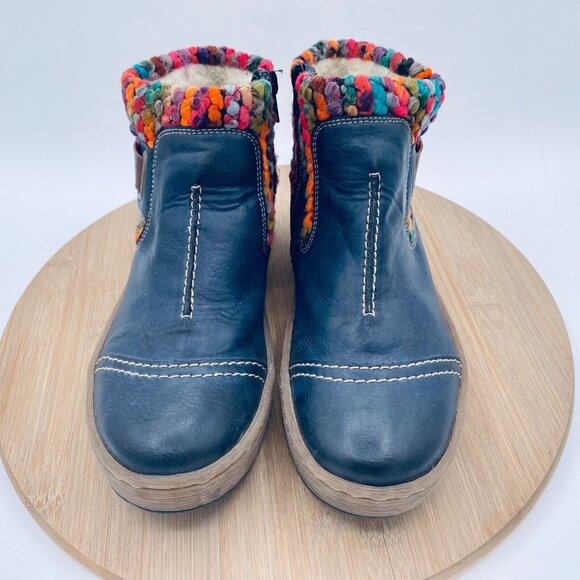 Boho! Rieker Felicitas Blue Ankle Booties - Picture 2 of 10